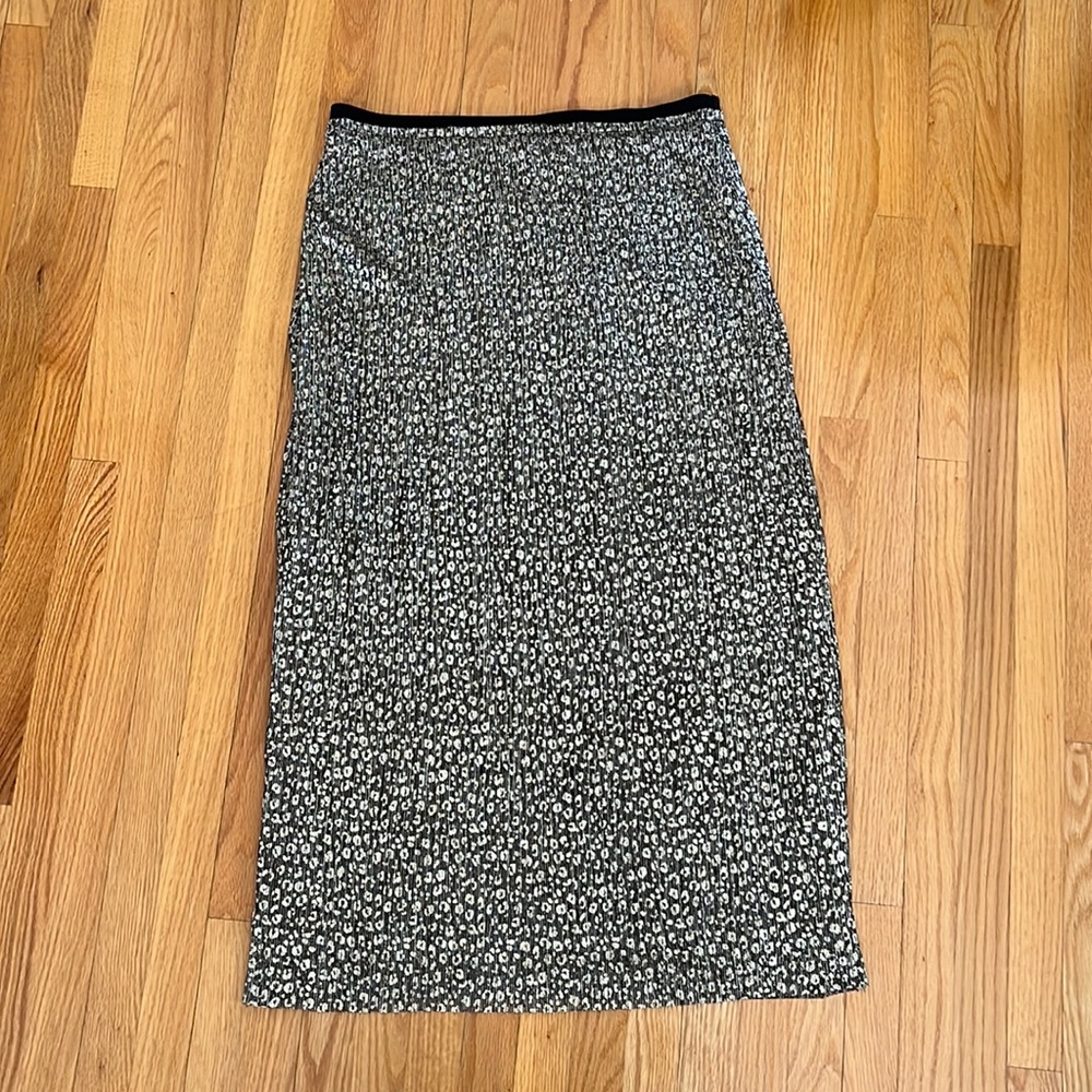 Anthropologie leopard maxi skirt
